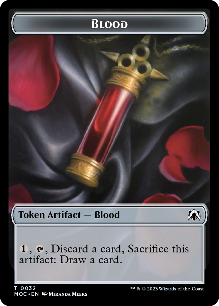 Blood // Shapeshifter Double-Sided Token [March of the Machine Commander Tokens] MTG Single Magic: The Gathering    | Red Claw Gaming