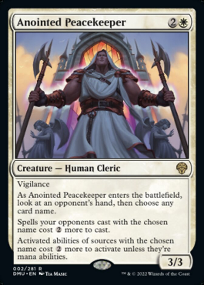 Anointed Peacekeeper [Dominaria United] MTG Single Magic: The Gathering    | Red Claw Gaming