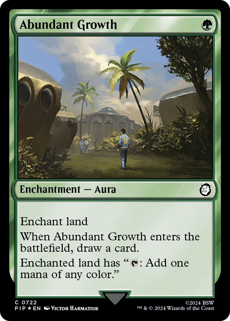 Abundant Growth (Surge Foil) [Fallout] MTG Single Magic: The Gathering    | Red Claw Gaming