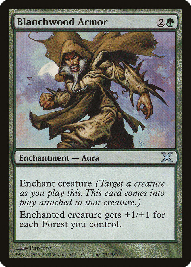 Blanchwood Armor [Tenth Edition] MTG Single Magic: The Gathering    | Red Claw Gaming