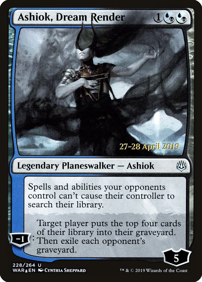 Ashiok, Dream Render [War of the Spark Prerelease Promos] MTG Single Magic: The Gathering    | Red Claw Gaming