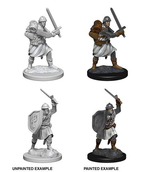 Pathfinder Deep Cuts Unpainted Miniatures: Infantrymen Minatures Wizkids Games    | Red Claw Gaming
