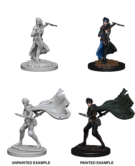 Pathfinder Deep Cuts Unpainted Miniatures: Elf Female Rogue Minatures Wizkids Games    | Red Claw Gaming