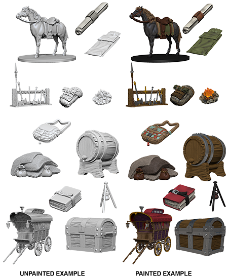 D&D Nolzur's Marvelous Miniatures: Adventurer's Campsite Minatures Wizkids Games    | Red Claw Gaming