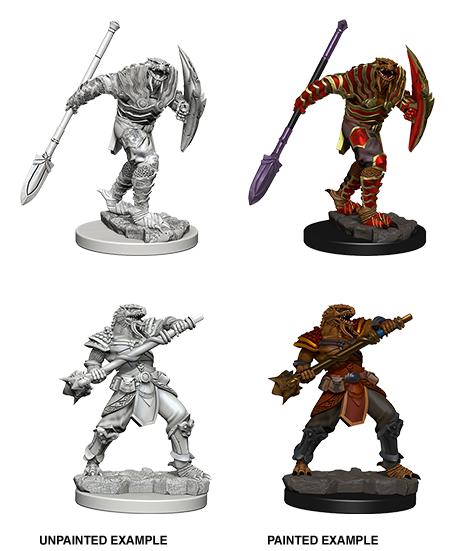 D&D Nolzur's Marvelous Miniatures: Dragonborn Fighter with Spear Minatures Wizkids Games    | Red Claw Gaming