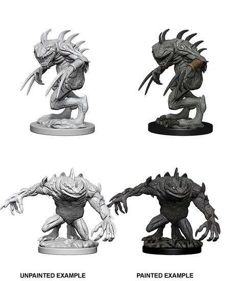 D&D Nolzur's Marvelous Miniatures: Gray Slaad & Death Slaad Minatures Wizkids Games    | Red Claw Gaming