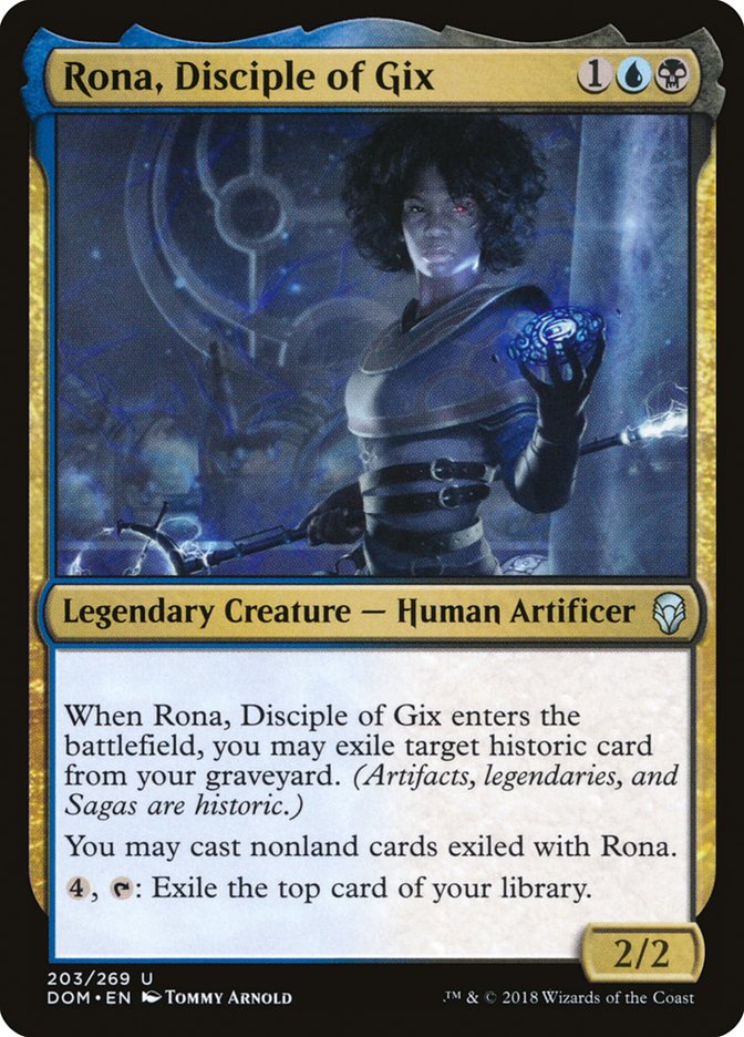 Rona, Disciple of Gix [Dominaria] MTG Single Magic: The Gathering    | Red Claw Gaming