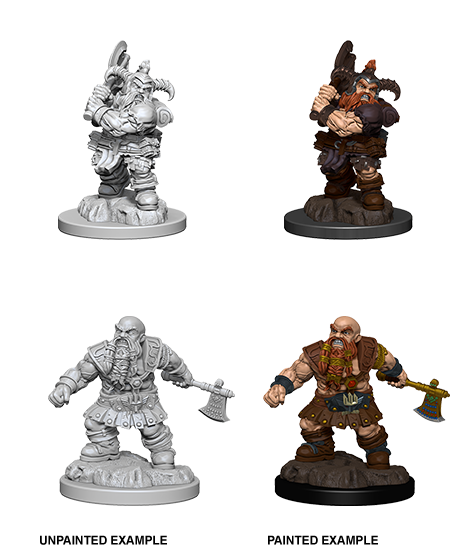 D&D Nolzur's Marvelous Miniatures: Dwarf Barbarian Minatures Wizkids Games    | Red Claw Gaming
