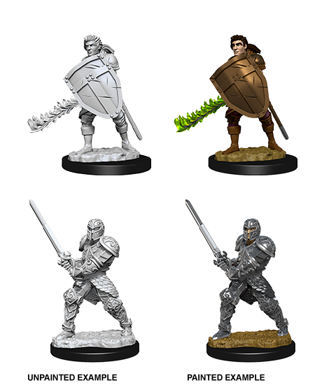 D&D Nolzur's Marvelous Miniatures: Human Fighter Minatures Wizkids Games    | Red Claw Gaming