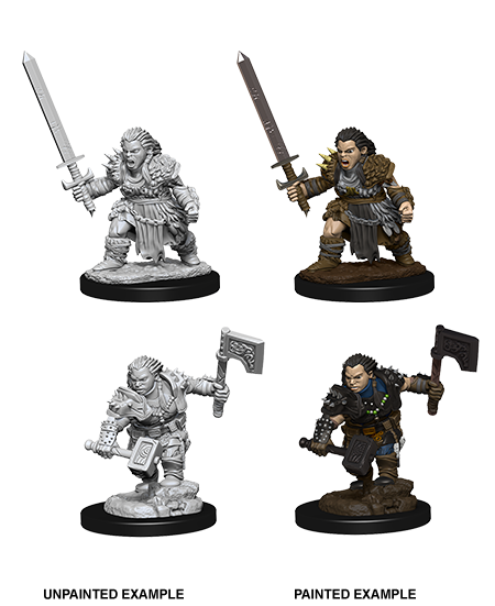 Pathfinder Battles Deep Cuts: Female Dwarf Barbarian Minatures Wizkids Games    | Red Claw Gaming