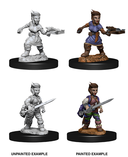 Pathfinder Battles Deep Cuts: Female Halfling Rogue Minatures Wizkids Games    | Red Claw Gaming