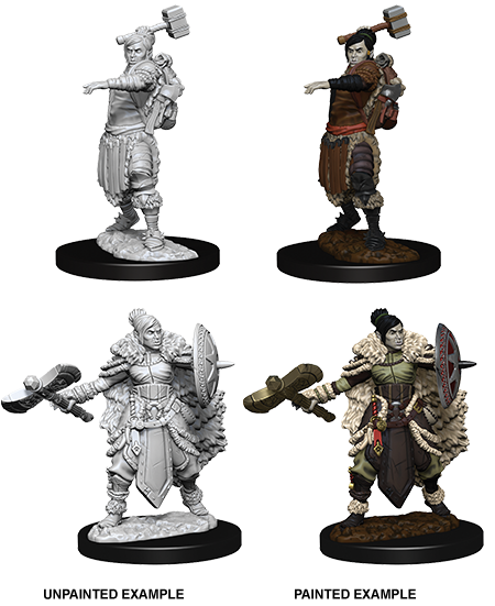 D&D Nolzur's Marvelous Miniatures: Half-Orc Barbarian Minatures Wizkids Games    | Red Claw Gaming