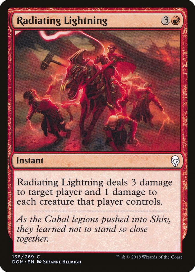 Radiating Lightning [Dominaria] MTG Single Magic: The Gathering    | Red Claw Gaming