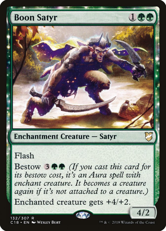 Boon Satyr [Commander 2018] MTG Single Magic: The Gathering    | Red Claw Gaming