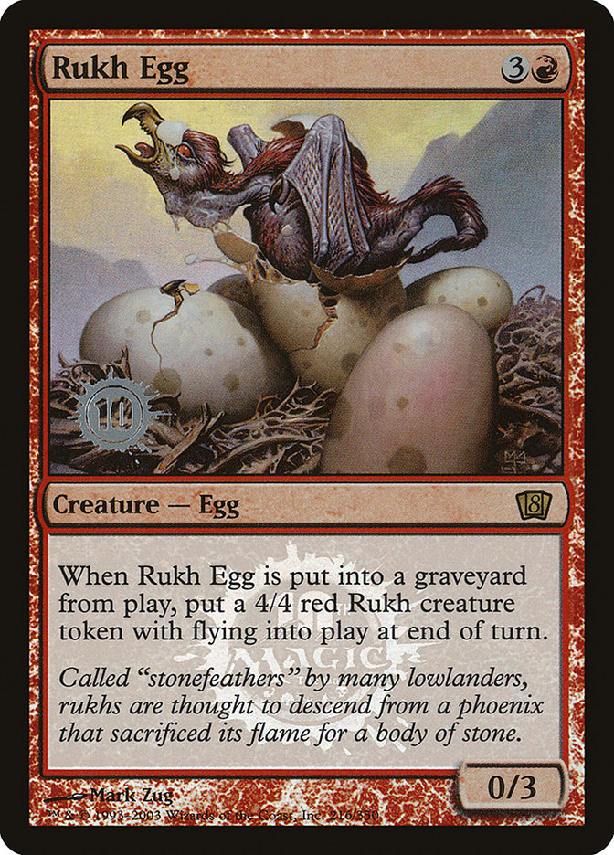 Rukh Egg [Eighth Edition Promos] MTG Single Magic: The Gathering    | Red Claw Gaming