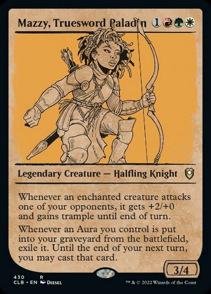 Mazzy, Truesword Paladin (Showcase) [Commander Legends: Battle for Baldur's Gate] MTG Single Magic: The Gathering    | Red Claw Gaming