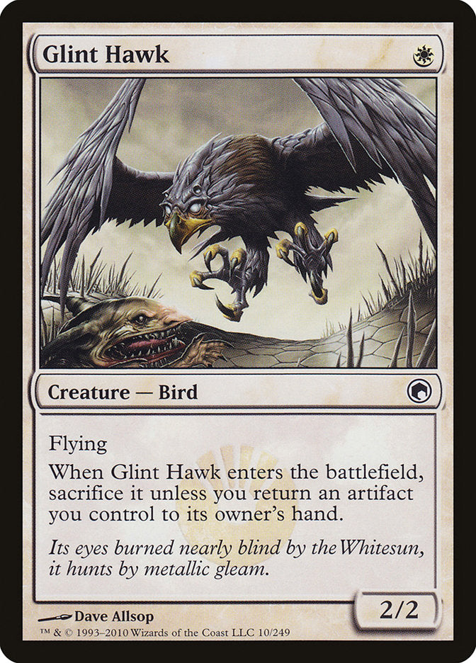 Glint Hawk [Scars of Mirrodin] MTG Single Magic: The Gathering    | Red Claw Gaming