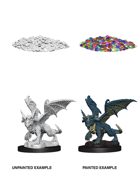 D&D Nolzur's Marvelous Miniatures: Blue Dragon Wyrmling Minatures Wizkids Games    | Red Claw Gaming