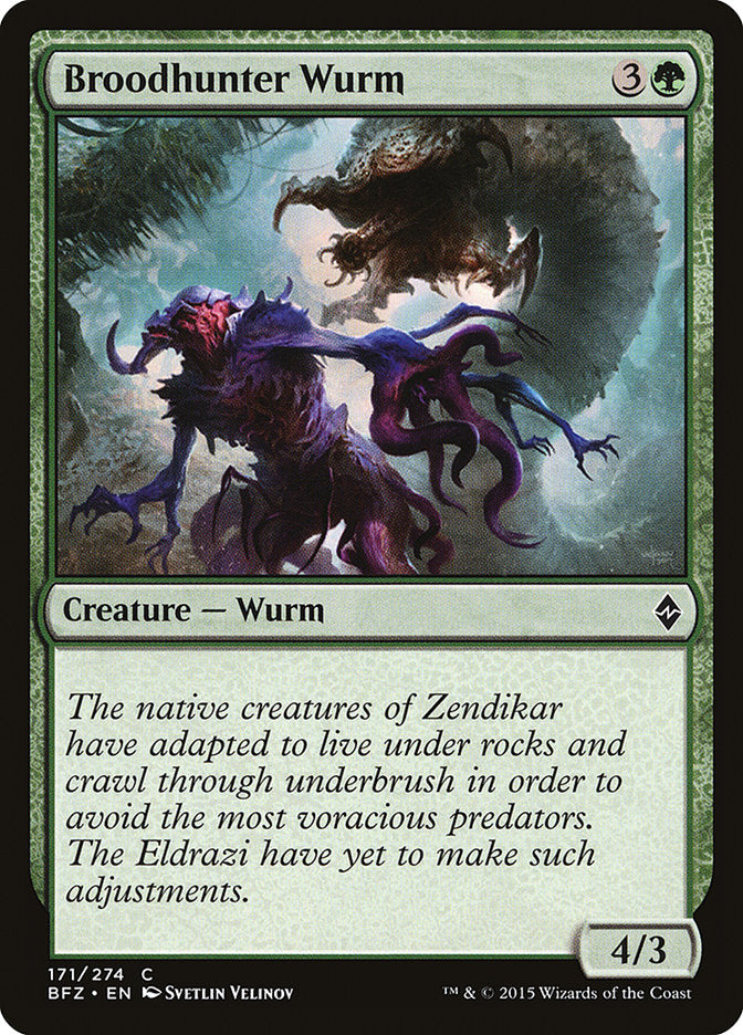 Broodhunter Wurm [Battle for Zendikar] MTG Single Magic: The Gathering    | Red Claw Gaming