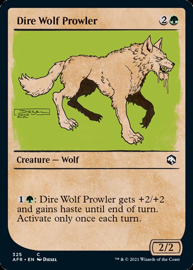 Dire Wolf Prowler (Showcase) [Dungeons & Dragons: Adventures in the Forgotten Realms] MTG Single Magic: The Gathering    | Red Claw Gaming