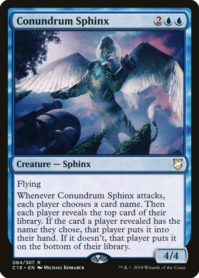 Conundrum Sphinx [Commander 2018] MTG Single Magic: The Gathering    | Red Claw Gaming
