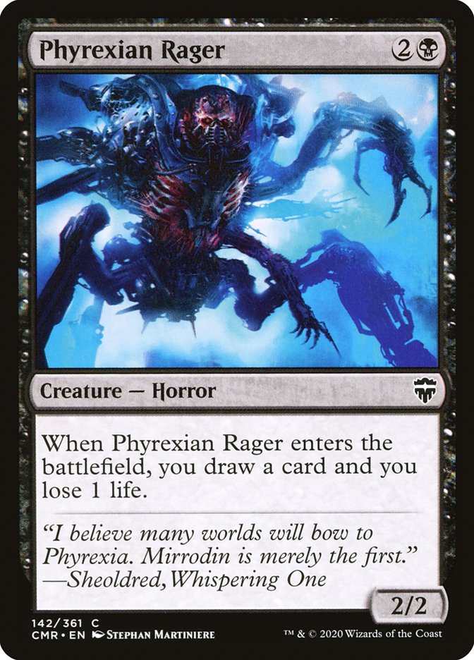 Phyrexian Rager [Commander Legends] MTG Single Magic: The Gathering    | Red Claw Gaming