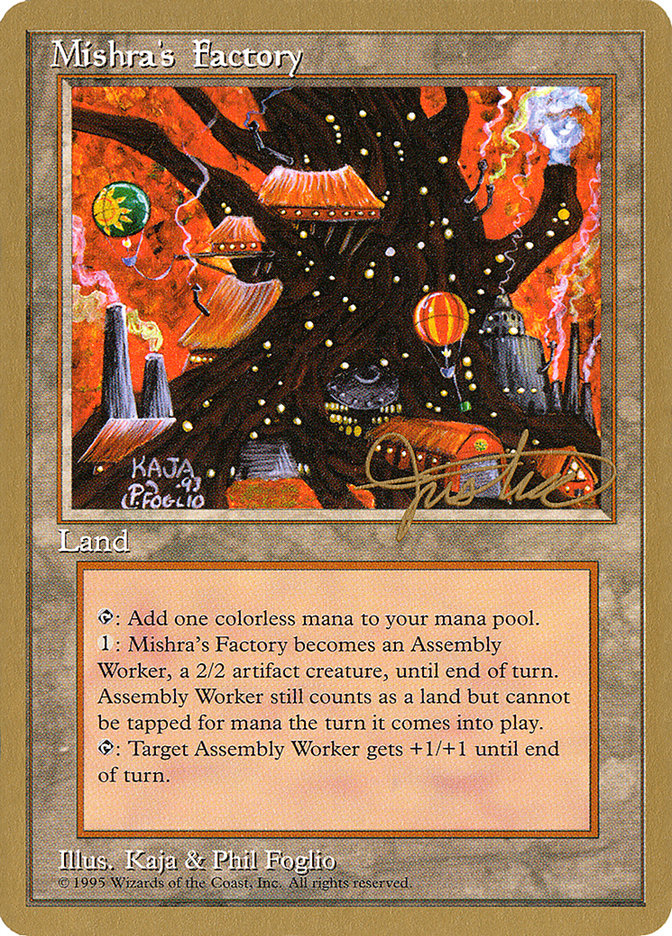 Mishra's Factory (Mark Justice) [Pro Tour Collector Set] MTG Single Magic: The Gathering    | Red Claw Gaming