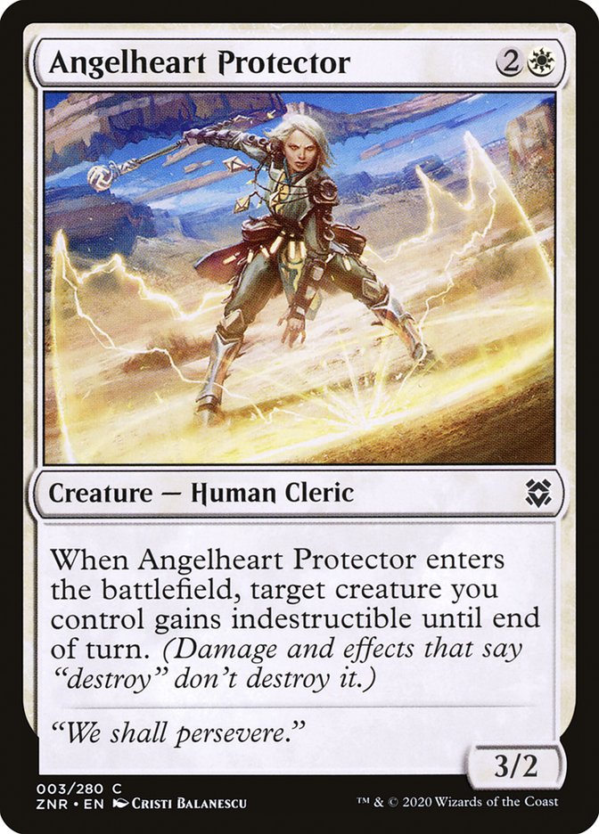 Angelheart Protector [Zendikar Rising] MTG Single Magic: The Gathering    | Red Claw Gaming