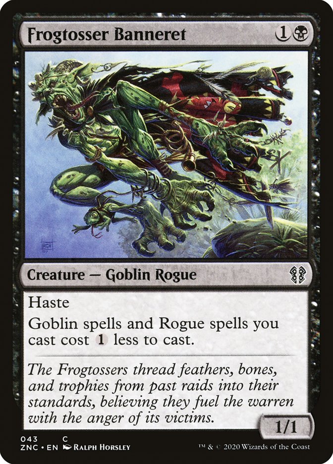 Frogtosser Banneret [Zendikar Rising Commander] MTG Single Magic: The Gathering    | Red Claw Gaming