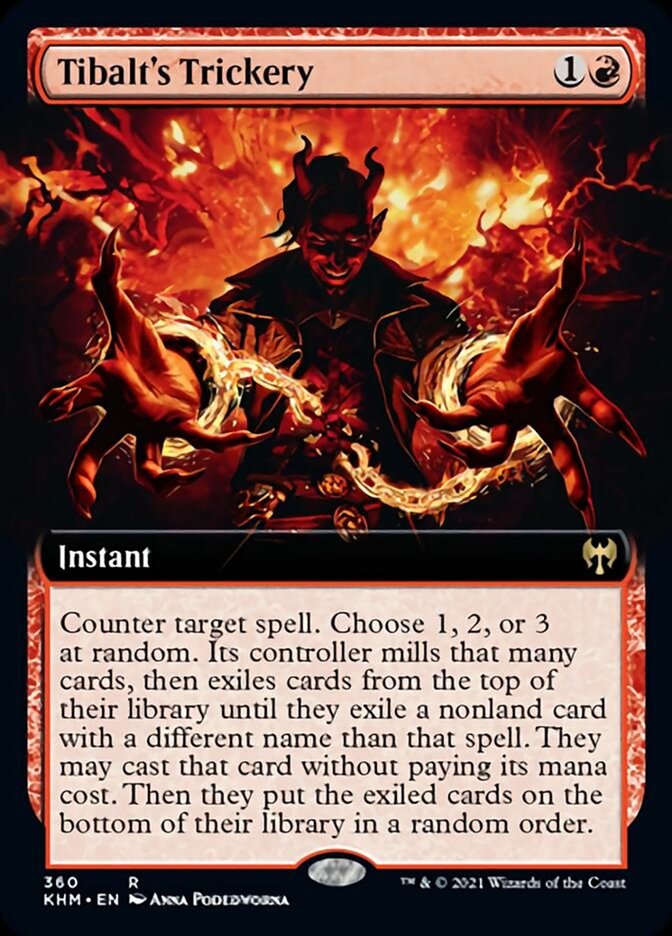 Tibalt's Trickery (Extended Art) [Kaldheim] MTG Single Magic: The Gathering    | Red Claw Gaming