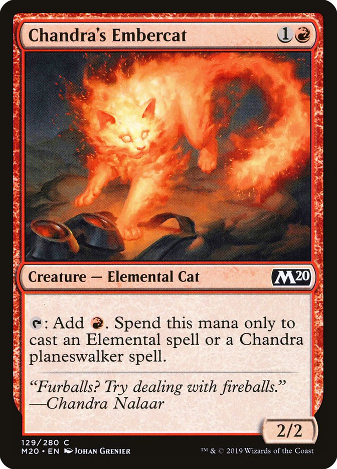 Chandra's Embercat [Core Set 2020] MTG Single Magic: The Gathering    | Red Claw Gaming