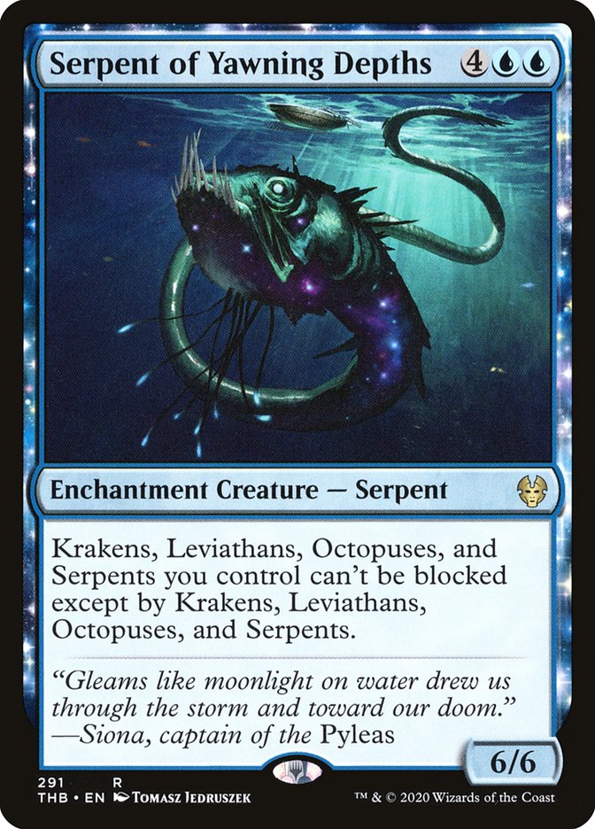 Serpent of Yawning Depths [Theros Beyond Death] MTG Single Magic: The Gathering    | Red Claw Gaming