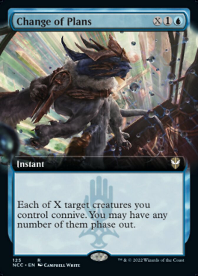 Change of Plans (Extended Art) [Streets of New Capenna Commander] MTG Single Magic: The Gathering    | Red Claw Gaming