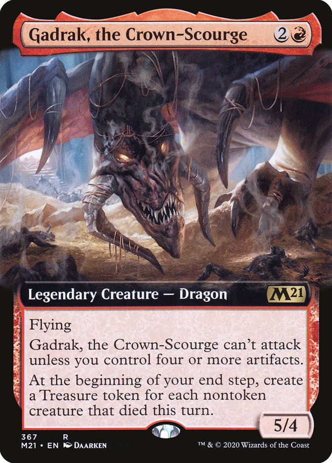 Gadrak, the Crown-Scourge (Extended Art) [Core Set 2021] MTG Single Magic: The Gathering    | Red Claw Gaming
