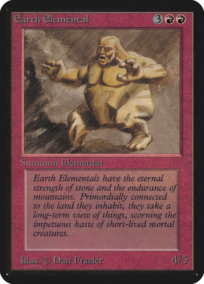 Earth Elemental [Alpha Edition] MTG Single Magic: The Gathering    | Red Claw Gaming
