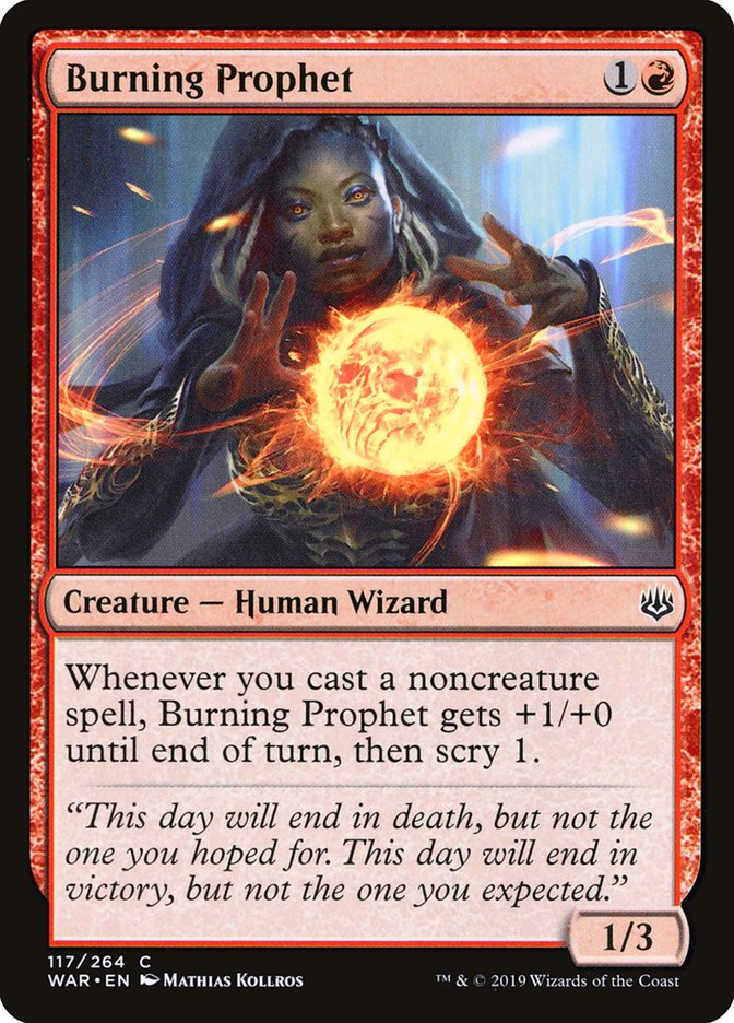 Burning Prophet [War of the Spark] MTG Single Magic: The Gathering    | Red Claw Gaming