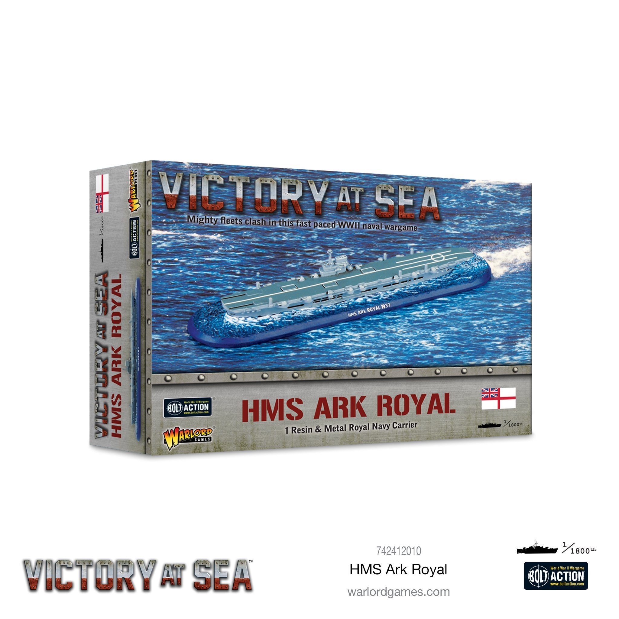 HMS ARK ROYAL Victory at Sea Warlord Games    | Red Claw Gaming