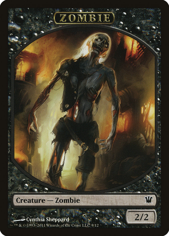 Zombie Token (9/12) [Innistrad Tokens] MTG Single Magic: The Gathering    | Red Claw Gaming