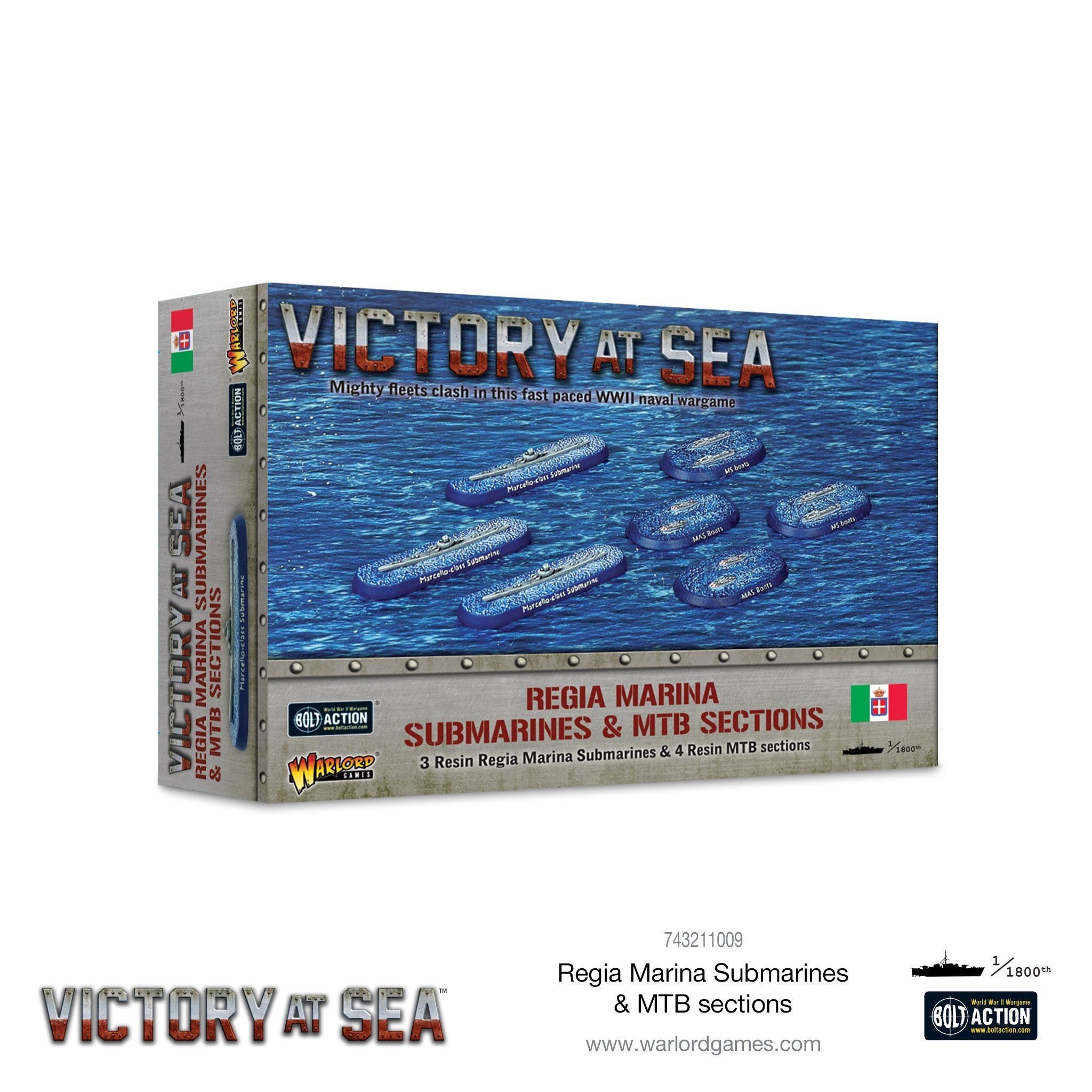 Regia Marina Submarines & MTB Sections Victory at Sea Warlord Games    | Red Claw Gaming