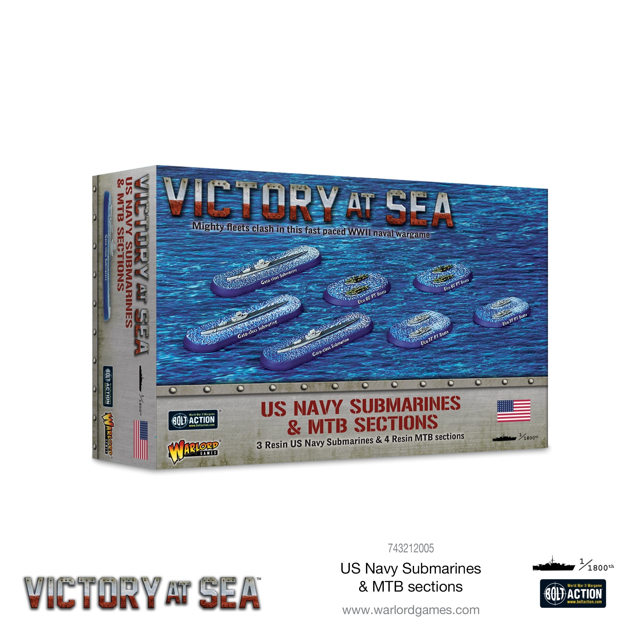 Victory at Sea - US Navy Submarines & MTB sections Victory at Sea Warlord Games    | Red Claw Gaming