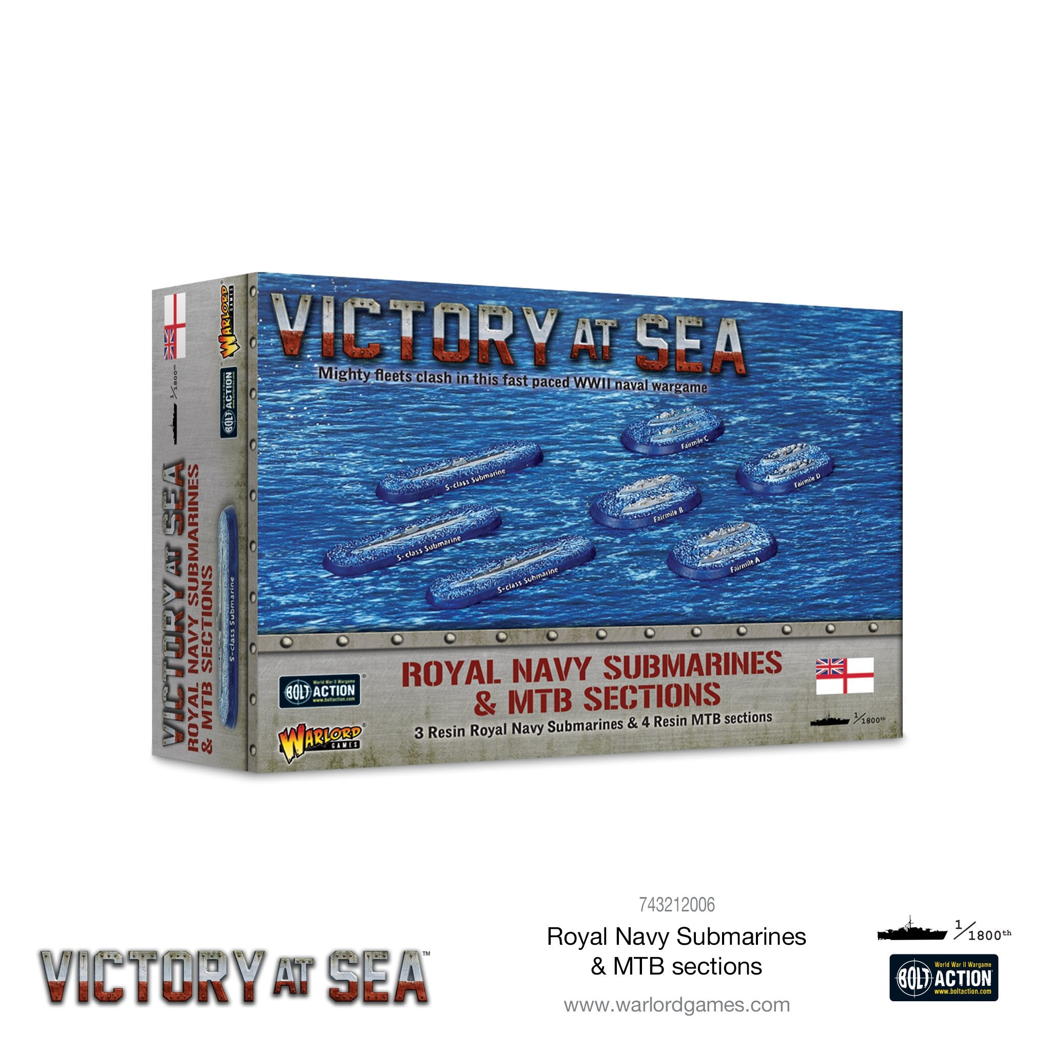 Victory at Sea - Royal Navy Submarines & MTB sections Victory at Sea Warlord Games    | Red Claw Gaming