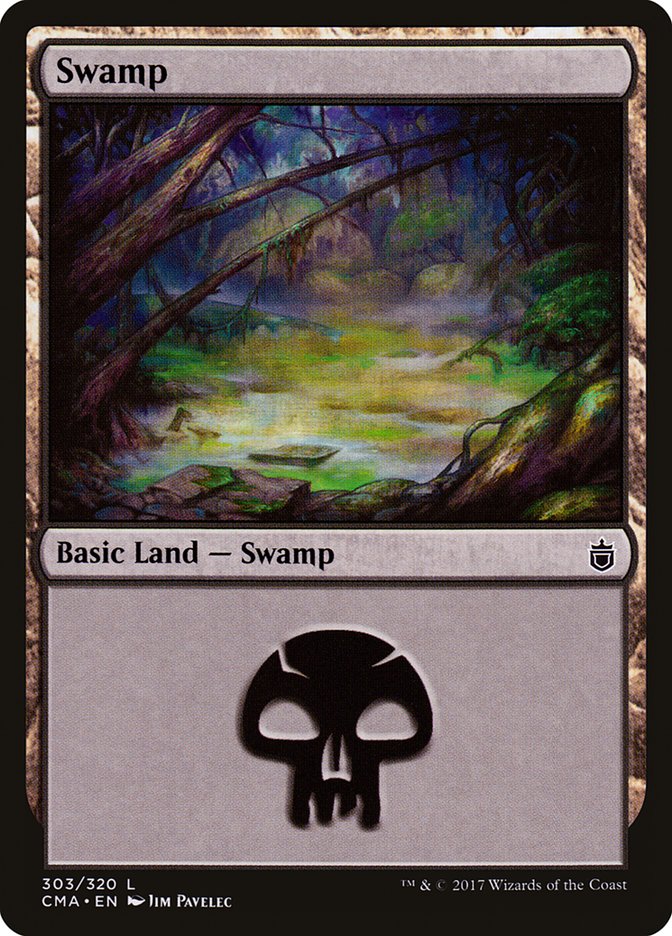 Swamp (303) [Commander Anthology] MTG Single Magic: The Gathering    | Red Claw Gaming