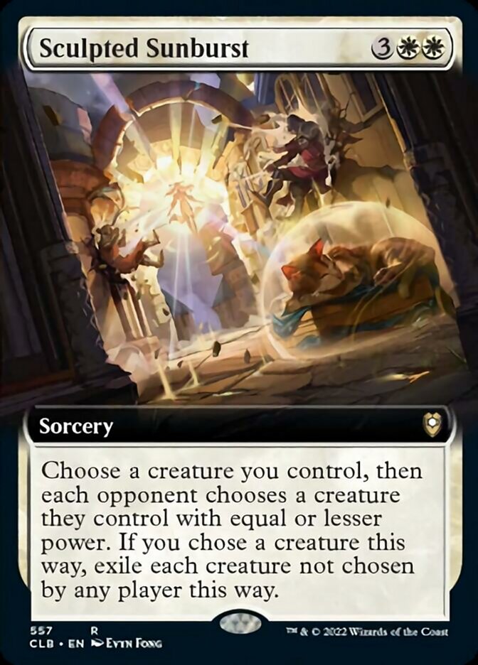 Sculpted Sunburst (Extended Art) [Commander Legends: Battle for Baldur's Gate] MTG Single Magic: The Gathering    | Red Claw Gaming