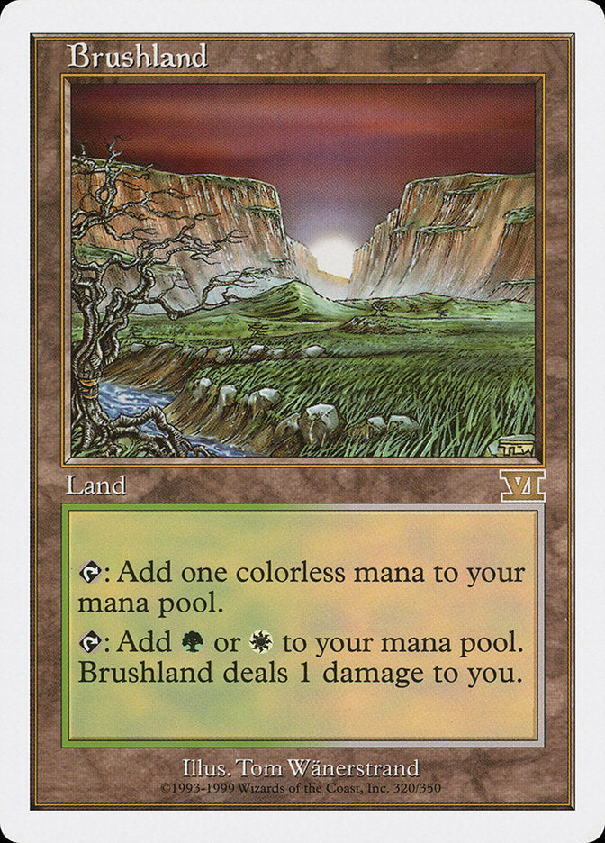 Brushland [Classic Sixth Edition] MTG Single Magic: The Gathering    | Red Claw Gaming