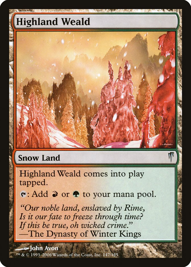 Highland Weald [Coldsnap] MTG Single Magic: The Gathering    | Red Claw Gaming
