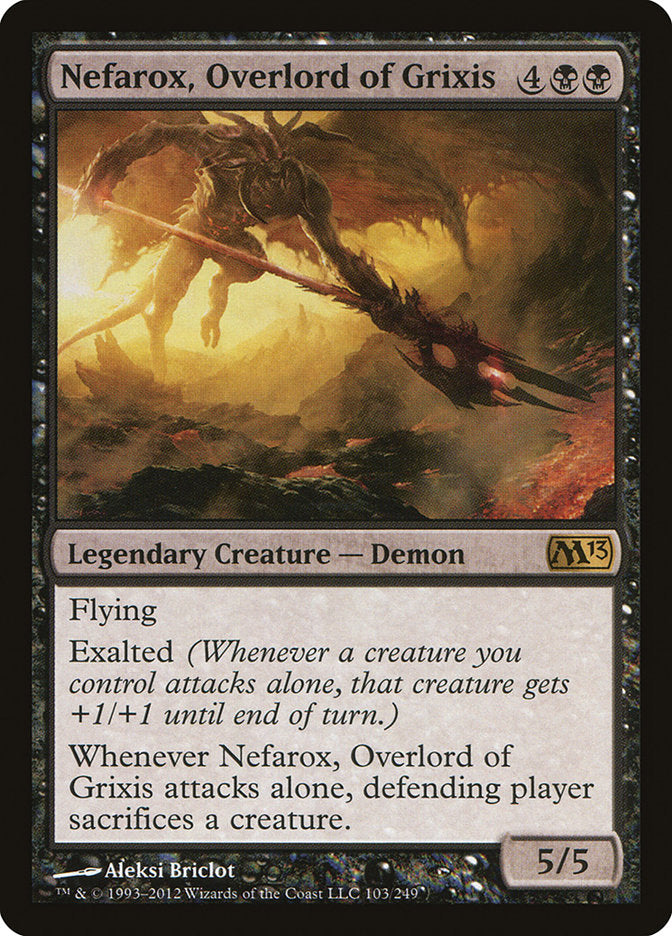 Nefarox, Overlord of Grixis [Magic 2013] MTG Single Magic: The Gathering    | Red Claw Gaming