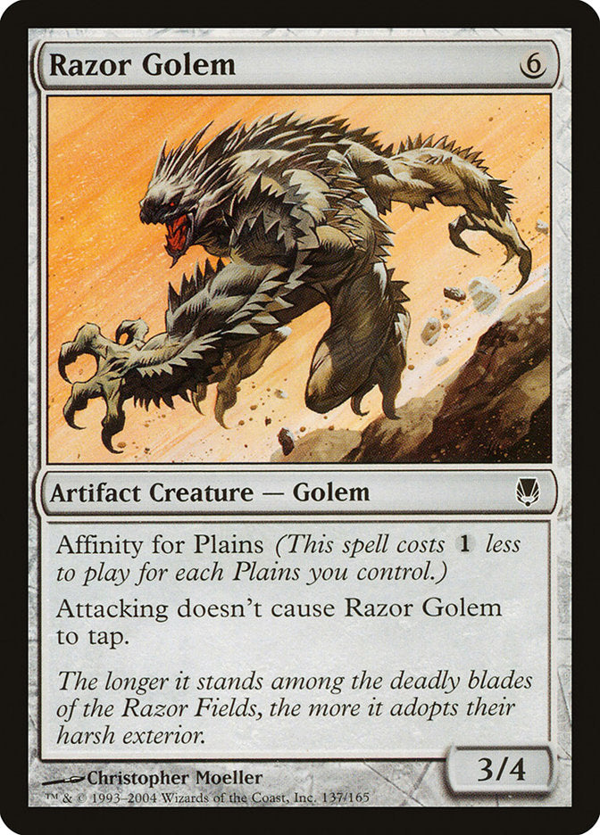 Razor Golem [Darksteel] MTG Single Magic: The Gathering    | Red Claw Gaming