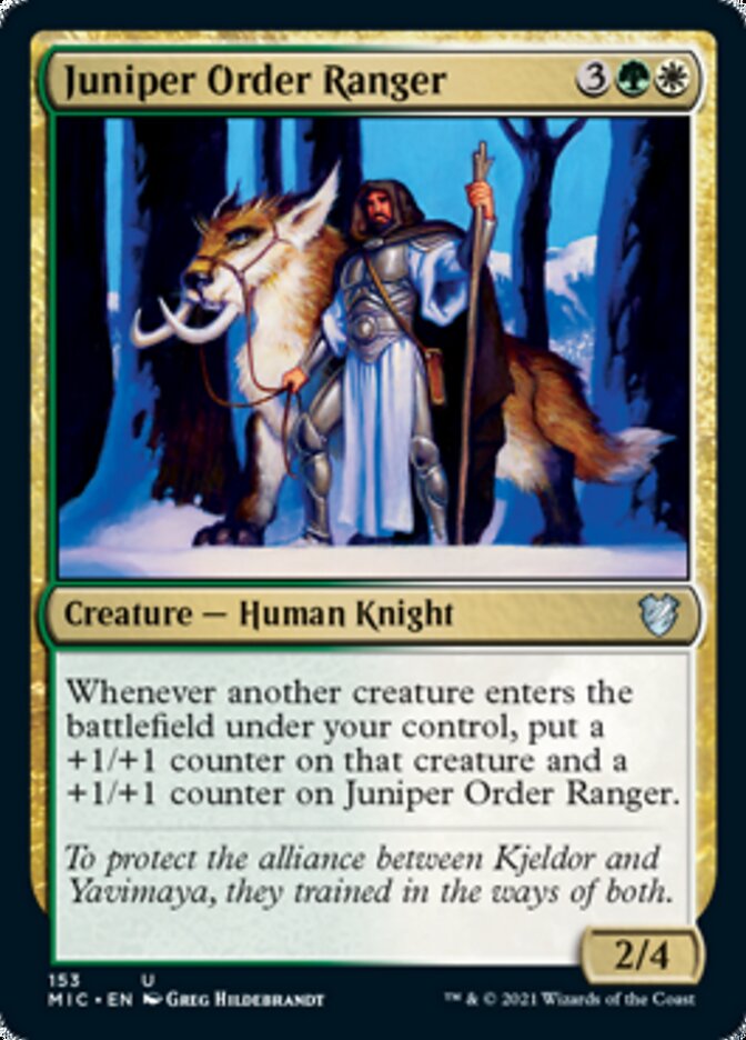 Juniper Order Ranger [Innistrad: Midnight Hunt Commander] MTG Single Magic: The Gathering    | Red Claw Gaming