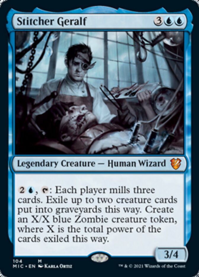 Stitcher Geralf [Innistrad: Midnight Hunt Commander] MTG Single Magic: The Gathering    | Red Claw Gaming