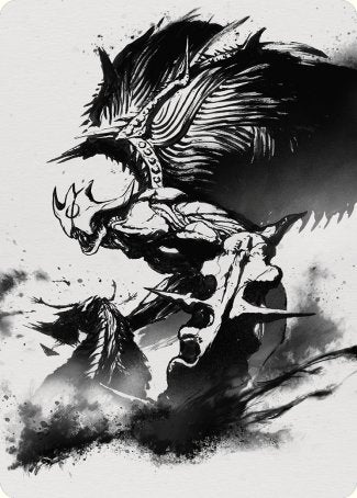 Phyrexian Vindicator 2 Art Card [Phyrexia: All Will Be One Art Series] MTG Single Magic: The Gathering    | Red Claw Gaming